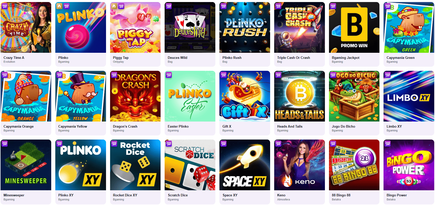 CrownSlots Casino Instant Games